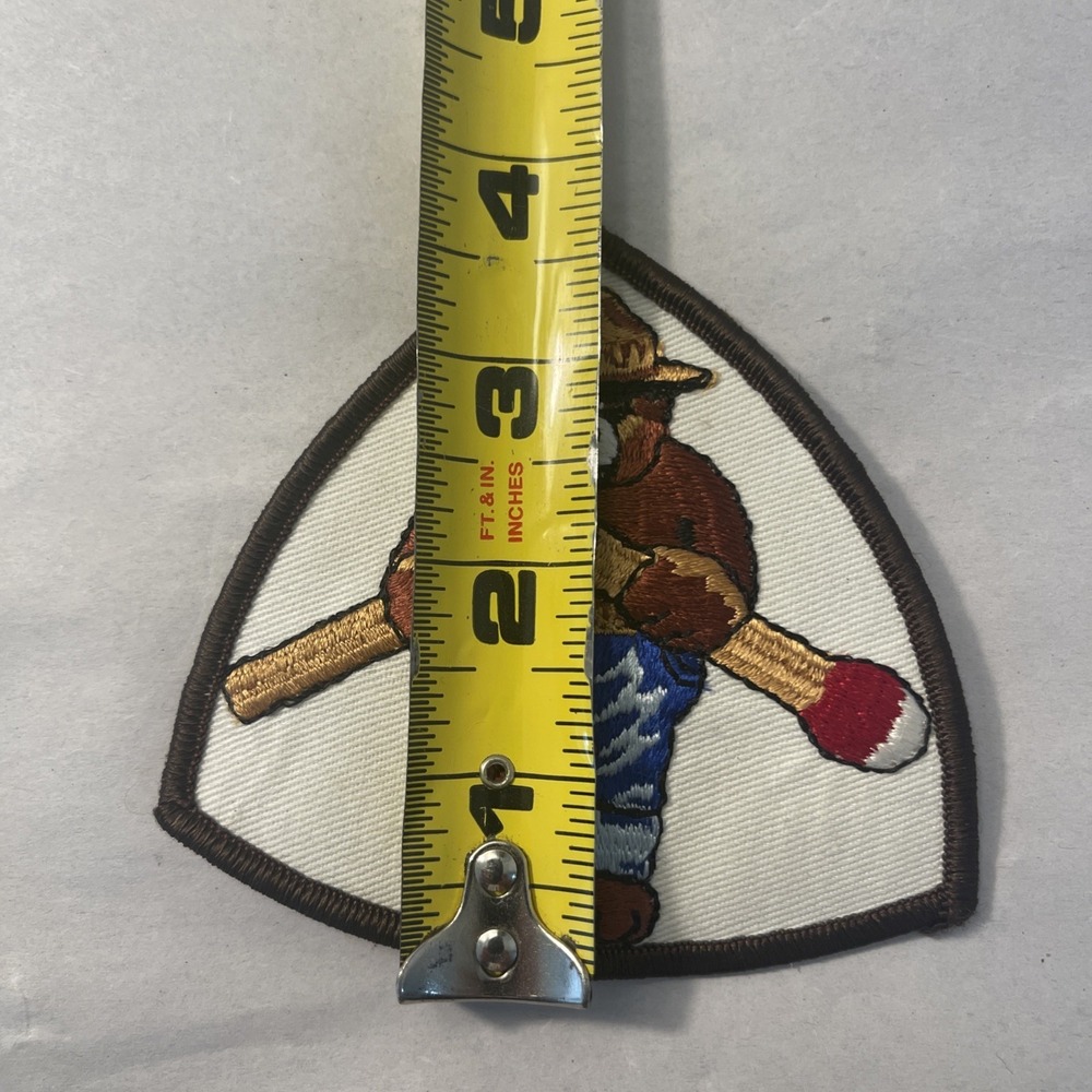 Smokey the Bear Breaking a Match Embroidered Patch Vintage for Jackets or Hats - Picture 6 of 8